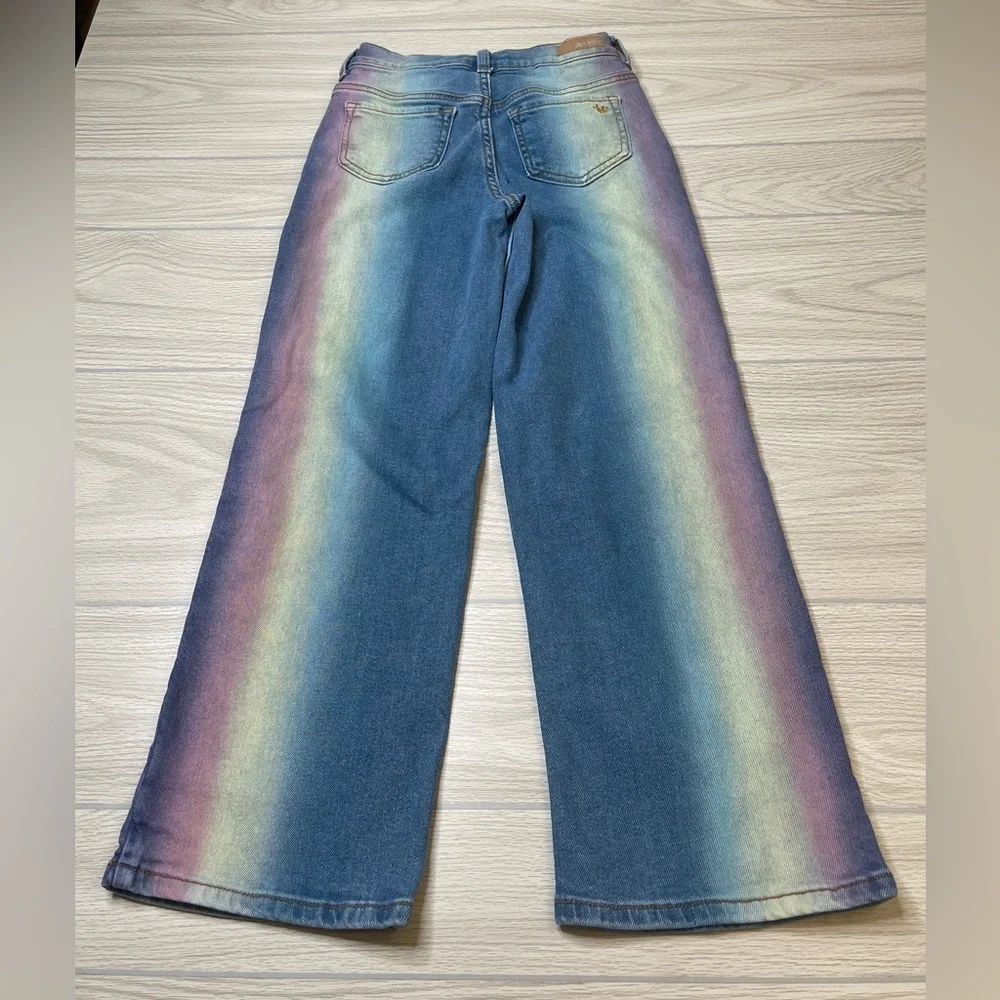 Justice 90’s Ombré Baggy Jeans Straight Leg Denim Girl’s Size 12